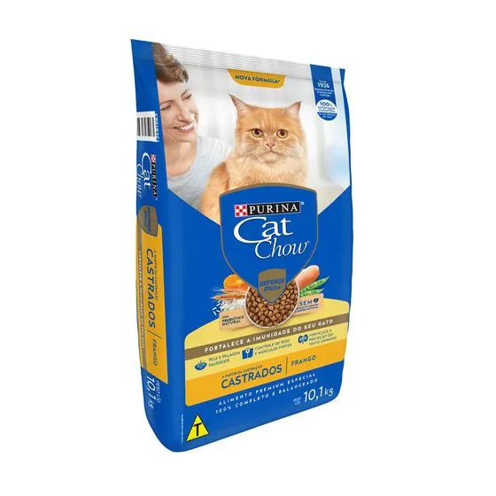 Ração Cat Chow Castrados Frango 1 KG